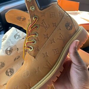 LV collab Timberland boots